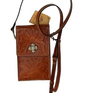 Patricia Nash P81507 Tooled Leather Florence Canicella Crossbody Purse…